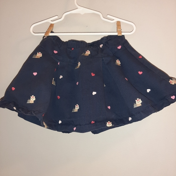 Gymboree New York Girl Navy Embroidered Skort | 4 - Picture 2 of 4